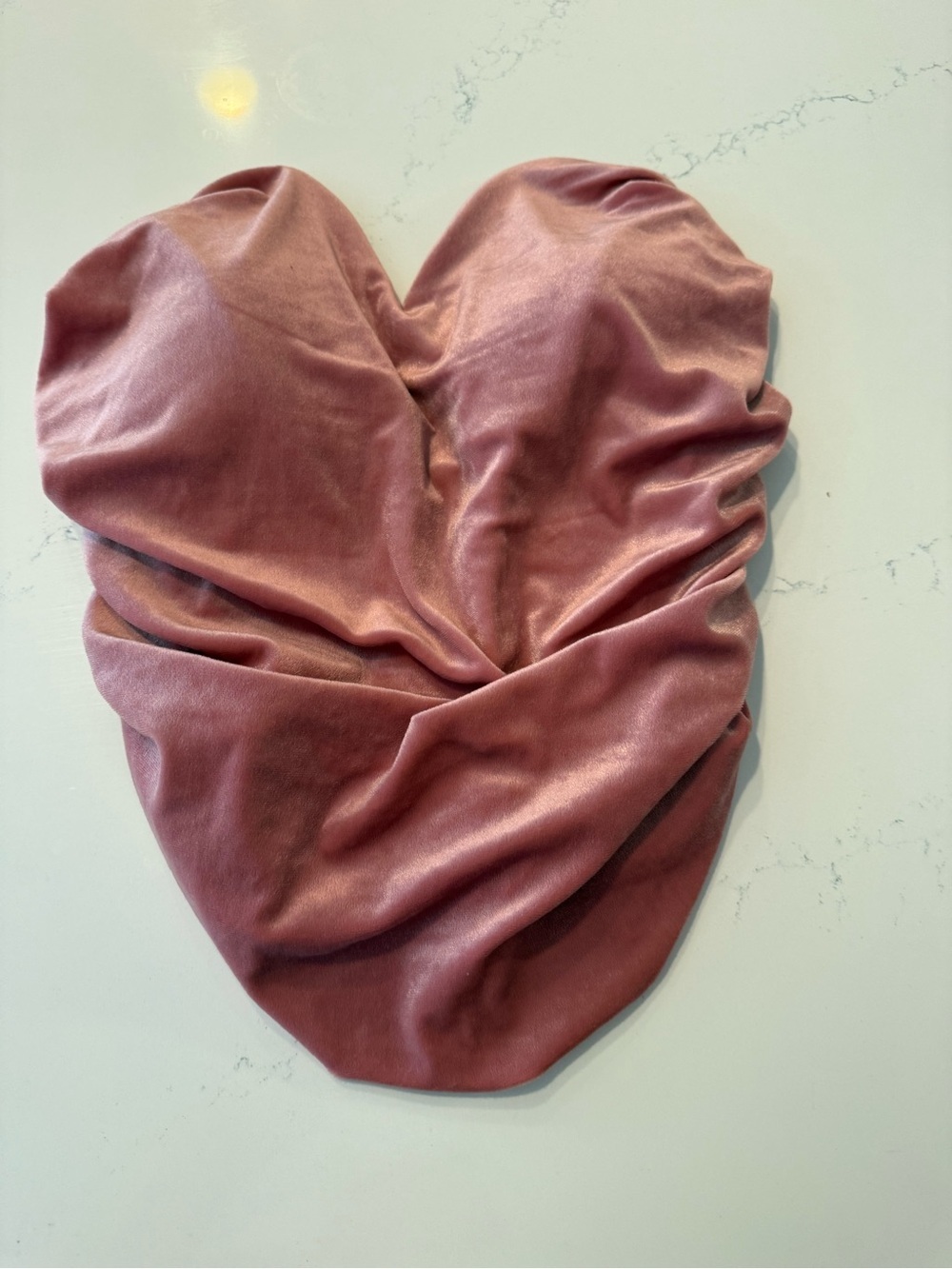 Express Mauve Pink Strapless Bustier Top